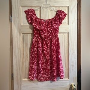 Shein Red & White Dress size M